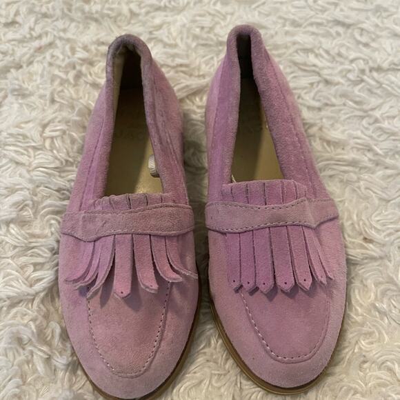 Janie and Jack Purple Suede Loafers - Picture 2 of 11